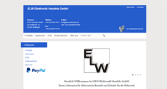 Desktop Screenshot of elw-elektronik.com